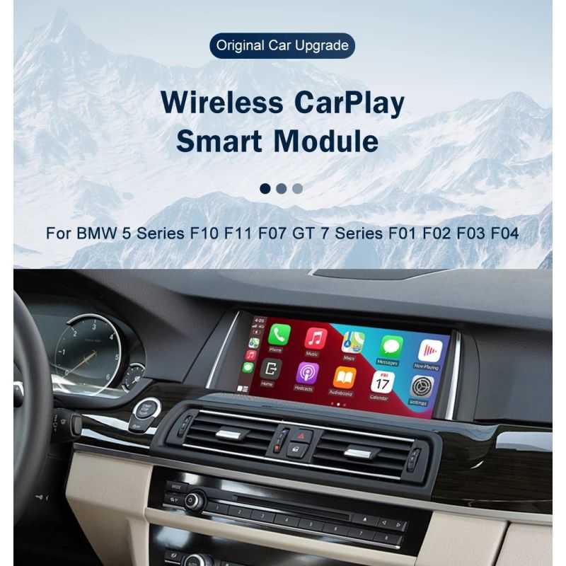 Draadloze Carplay voor BMW Serie 5 7 & GT 2009-2020 met Android spiegel Airplay Carplay functie