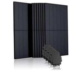 8 x Canadian 400W zonnepanelen full black + 8 x Enphase IQ8 + installatie
