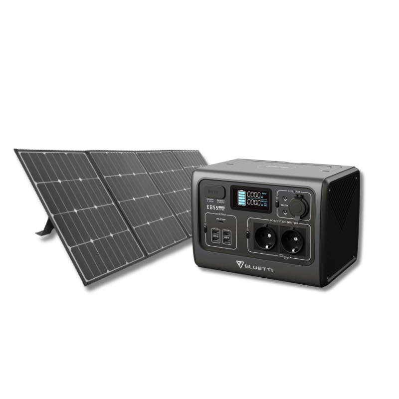 Bluetti EB55 + S160 solar panel voordeel bundel